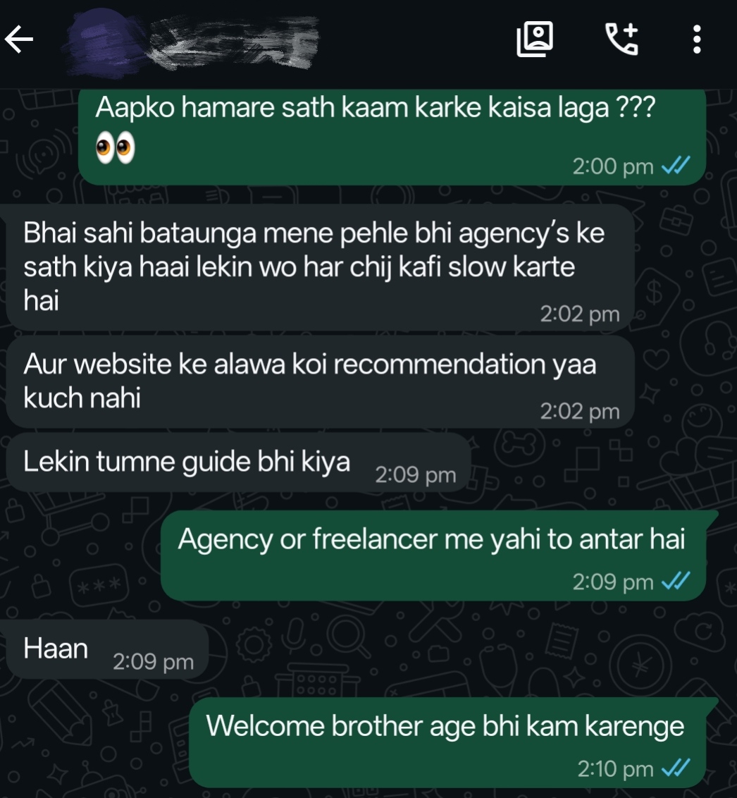 Client Testimonial